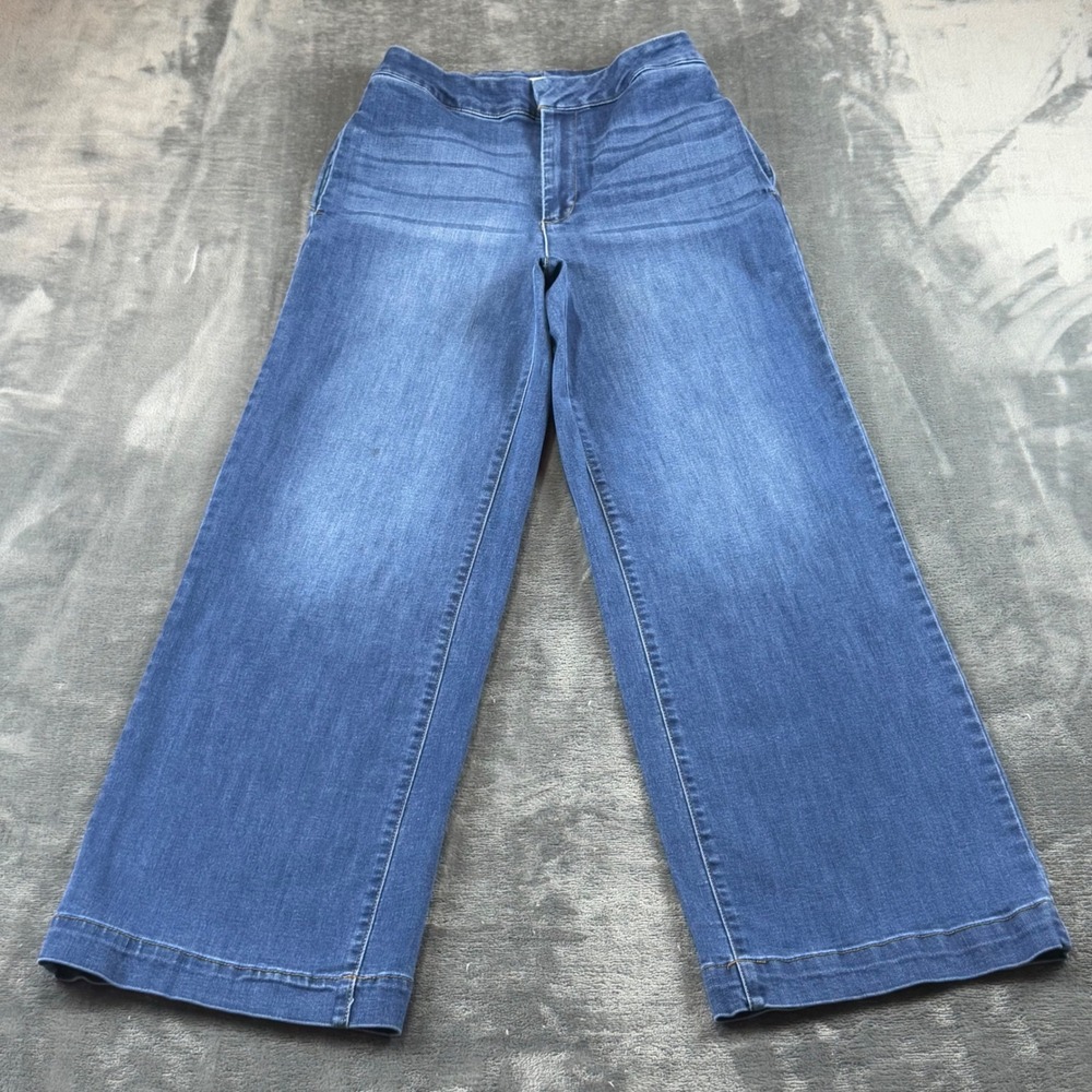 OAT New York Women Wide Leg High Rise Jeans Blue Size 4/27 P0078-L0TJ